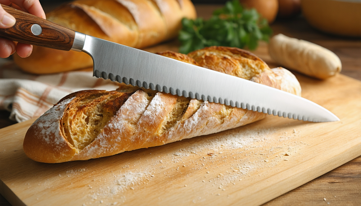 découvrez nos conseils pour choisir le couteau à pain idéal et trancher parfaitement toutes vos baguettes et pains maison.