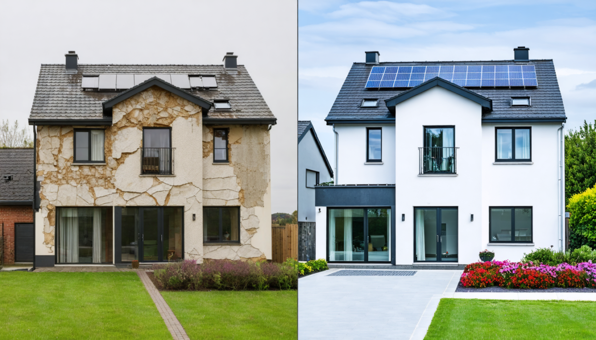 découvrez comment l'isolation extérieure transforme votre habitat grâce à nos avant/après impressionnants et profitez des nombreux avantages en confort et économies d'énergie.