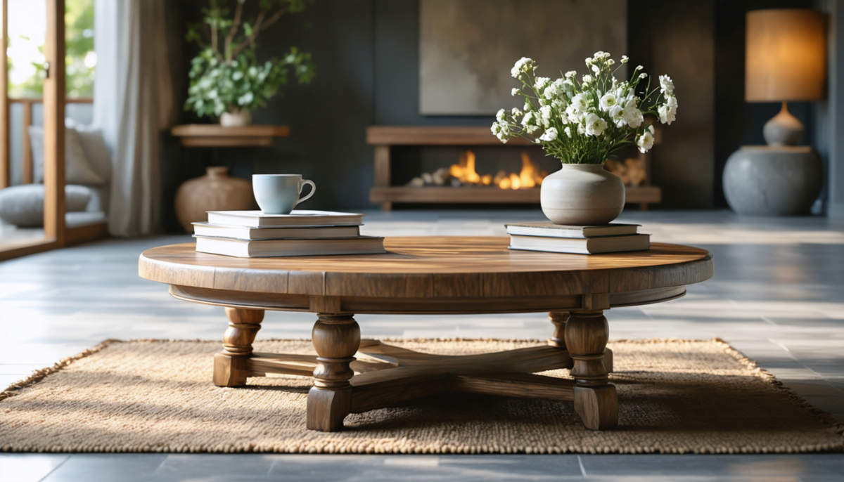 découvrez la table basse ronde en bois, un classique indémodable qui apporte chaleur et charme intemporel à votre intérieur.