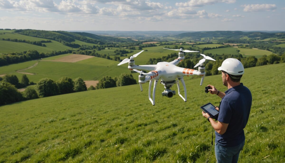 Le drone géomètre des Yvelines : révolutionner les relevés topographiques grâce à des modèles 3D d'une précision inégalée