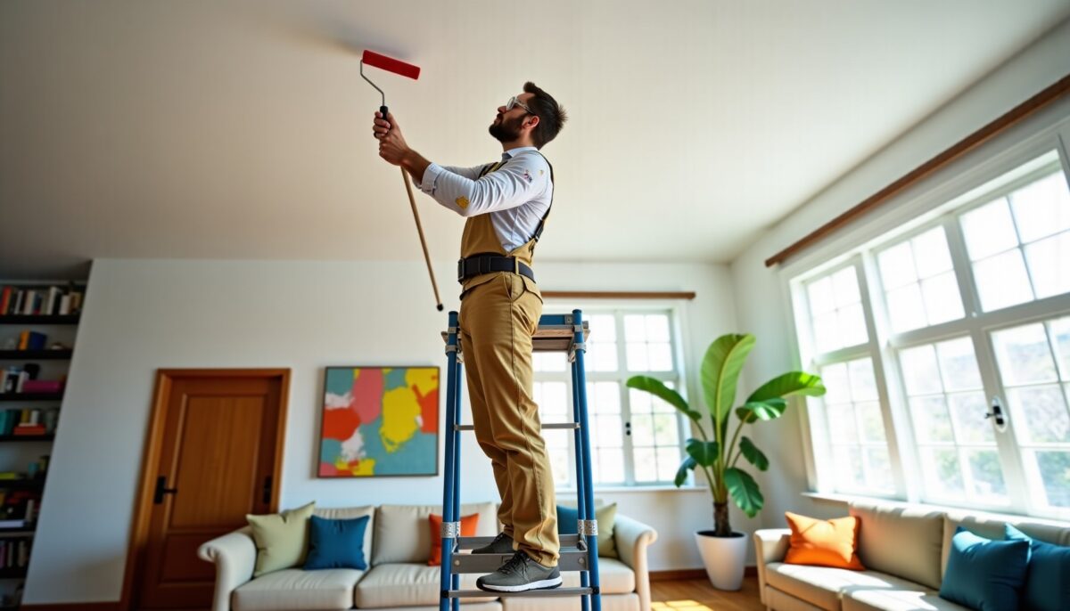 Peindre un plafond sans laisser de traces : astuces efficaces et conseils pratiques