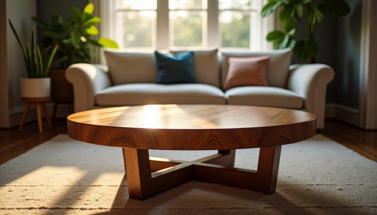 La table basse ronde en bois : un intemporel au charme éternel