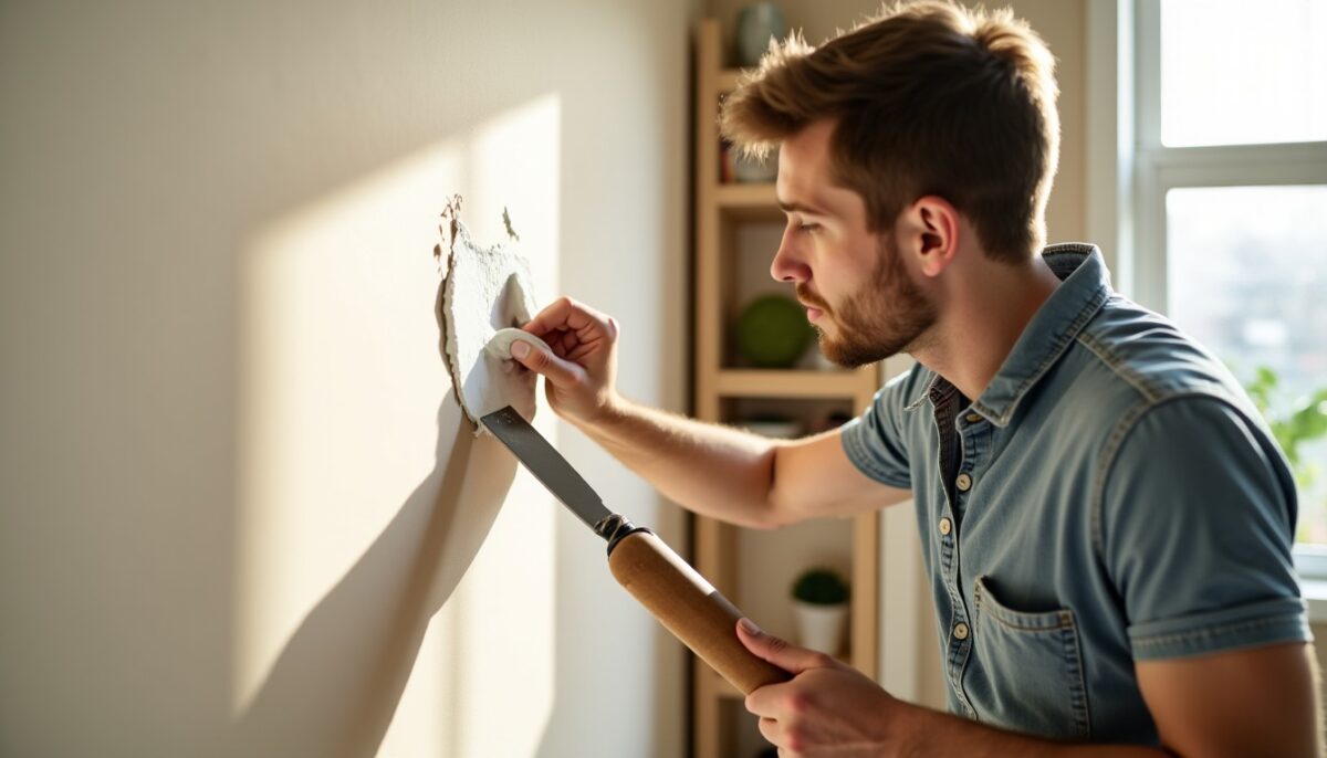 Méthodes simples et efficaces pour reboucher un trou dans du placo