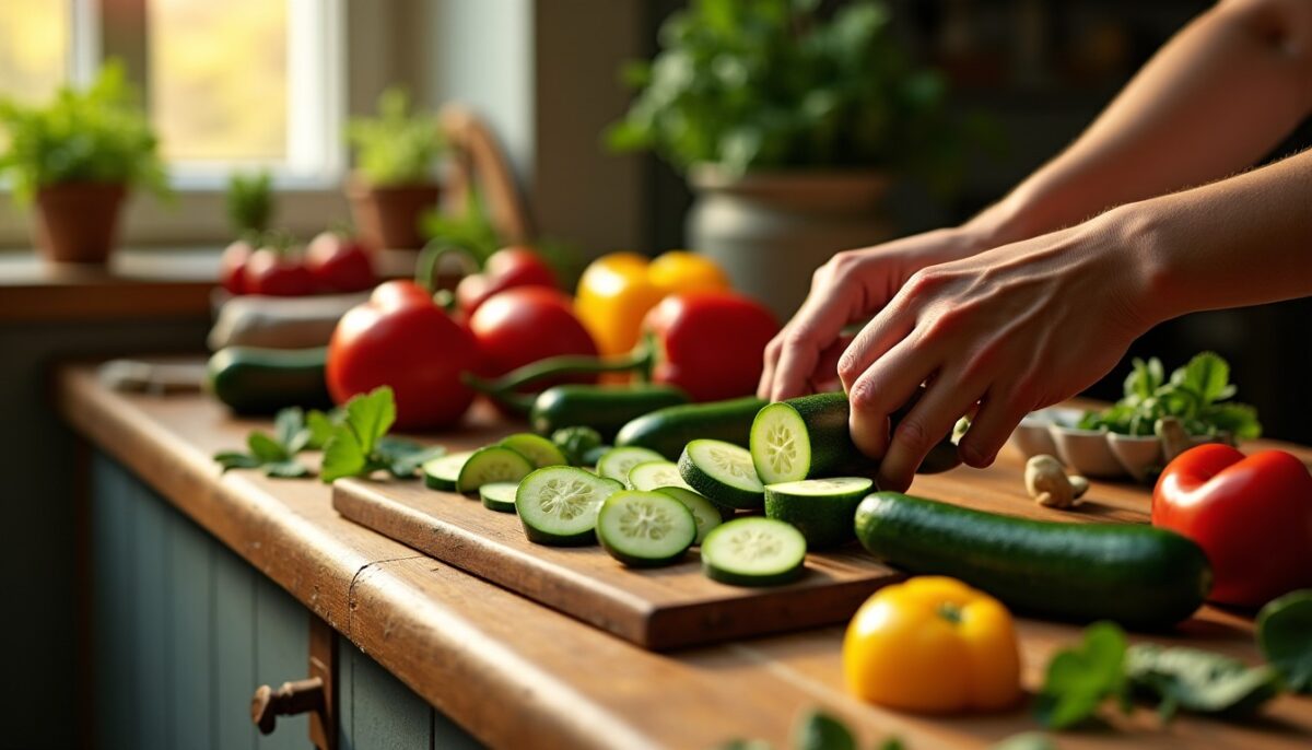 Quand Concombre et Courgette Se Glissent Délicatement dans nos Recettes