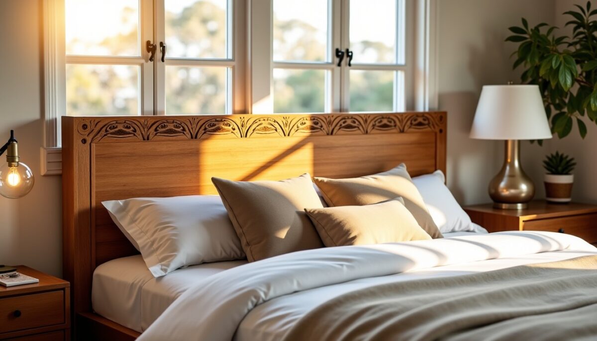 Tête de lit en bois : l'élégance naturelle qui sublime votre chambre
